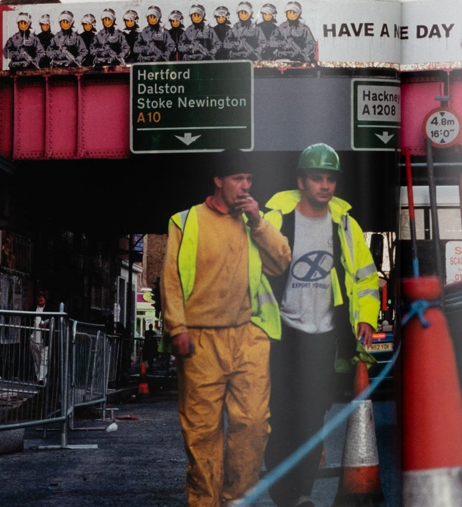 Banksy train bridge 'Have a nice day'